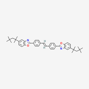 molecular formula C44H50N2O2 B1352639 2,2'-(乙烯二亚基二对苯基)双[5-叔辛基苯并恶唑] CAS No. 4782-17-6