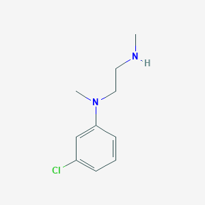 molecular formula C10H15ClN2 B13526407 n1-(3-Chlorophenyl)-n1,n2-dimethylethane-1,2-diamine 