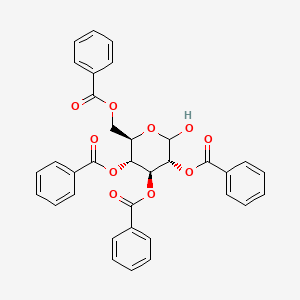 molecular formula C34H28O10 B1352643 2,3,4,6-Tetra-O-benzoyl-D-glucopyranose 
