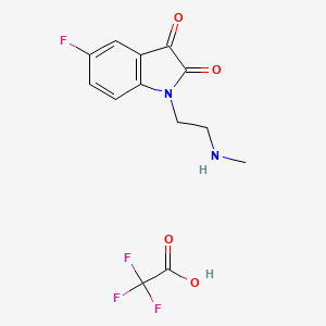 5-fluoro-1-[2-(methylamino)ethyl]-2,3-dihydro-1H-indole-2,3-dione,trifluoroaceticacid