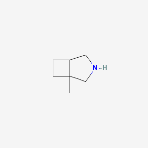 molecular formula C7H13N B13526488 1-Methyl-3-azabicyclo[3.2.0]heptane 