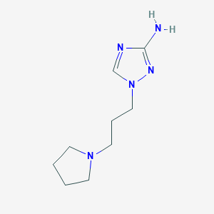 1-(3-(Pyrrolidin-1-yl)propyl)-1h-1,2,4-triazol-3-amine