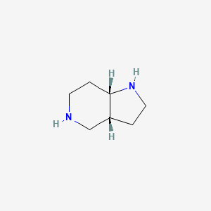 molecular formula C7H14N2 B13526513 rac-(3aR,7aS)-octahydro-1H-pyrrolo[3,2-c]pyridine 