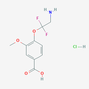 4-(2-Amino-1,1-difluoroethoxy)-3-methoxybenzoicacidhydrochloride