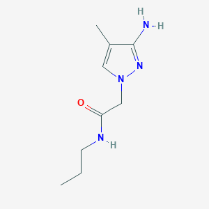 2-(3-Amino-4-methyl-1h-pyrazol-1-yl)-N-propylacetamide