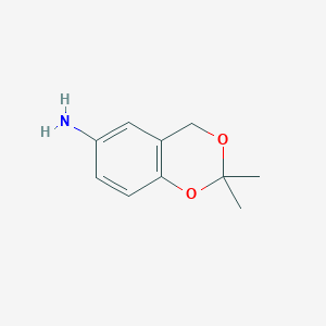 molecular formula C10H13NO2 B13526566 2,2-Dimethyl-2,4-dihydro-1,3-benzodioxin-6-amine 