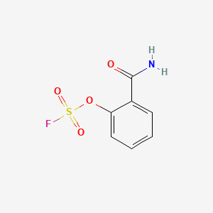 molecular formula C7H6FNO4S B13526574 2-Carbamoylphenylfluoranesulfonate 