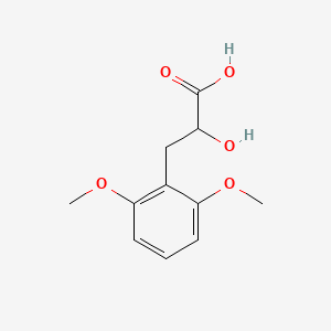 molecular formula C11H14O5 B13526581 3-(2,6-Dimethoxyphenyl)-2-hydroxypropanoic acid 