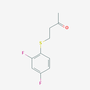 molecular formula C10H10F2OS B13526594 4-((2,4-Difluorophenyl)thio)butan-2-one 