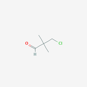 molecular formula C5H9ClO B1352662 3-氯-2,2-二甲基丙醛 CAS No. 13401-57-5