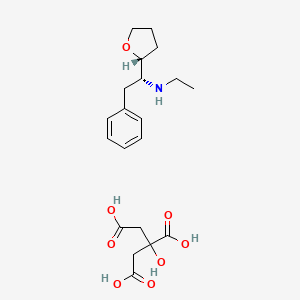 2-hydroxypropane-1,2,3-tricarboxylicacid,ethyl[(1R)-1-[(2R)-oxolan-2-yl]-2-phenylethyl]amine