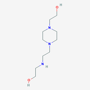 molecular formula C10H23N3O2 B13526676 2-({2-[4-(2-Hydroxyethyl)piperazin-1-yl]ethyl}amino)ethan-1-ol 