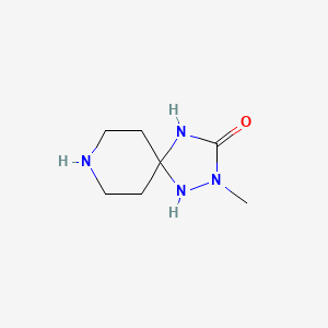 2-Methyl-1,2,4,8-tetraazaspiro[4.5]decan-3-one