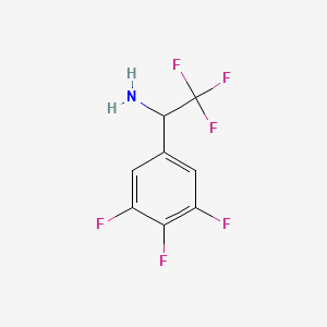 2,2,2-Trifluoro-1-(3,4,5-trifluorophenyl)ethan-1-amine