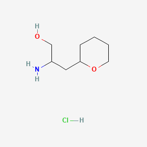 2-Amino-3-(oxan-2-yl)propan-1-olhydrochloride