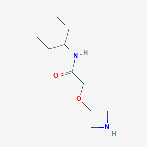 molecular formula C10H20N2O2 B13526816 2-(Azetidin-3-yloxy)-N-(pentan-3-yl)acetamide 