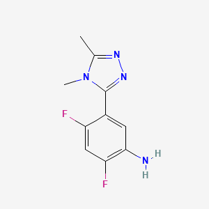 5-(4,5-Dimethyl-4h-1,2,4-triazol-3-yl)-2,4-difluoroaniline