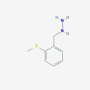 molecular formula C8H12N2S B13526825 (2-(Methylthio)benzyl)hydrazine 