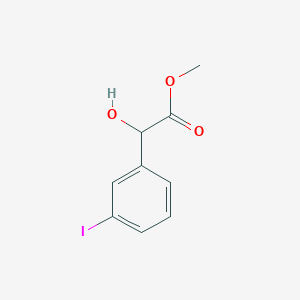 molecular formula C9H9IO3 B13526832 Methyl 2-hydroxy-2-(3-iodophenyl)acetate 