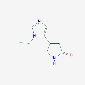 4-(1-ethyl-1H-imidazol-5-yl)pyrrolidin-2-one