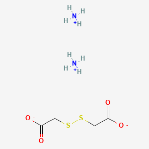 molecular formula C4H12N2O4S2 B1352688 乙酸，2,2'-二硫代双(二铵盐) CAS No. 68223-93-8