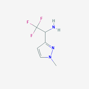 2,2,2-Trifluoro-1-(1-methyl-1h-pyrazol-3-yl)ethan-1-amine