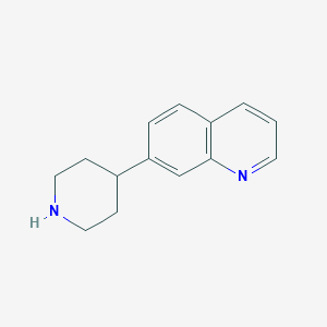 molecular formula C14H16N2 B13526966 7-(Piperidin-4-yl)quinoline 