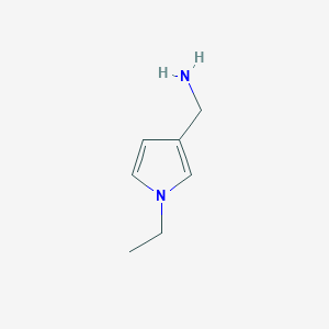 molecular formula C7H12N2 B13526997 (1-ethyl-1H-pyrrol-3-yl)methanamine 