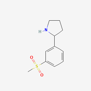 2-(3-(Methylsulfonyl)phenyl)pyrrolidine