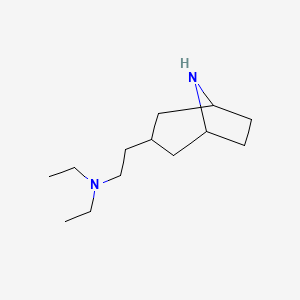 molecular formula C13H26N2 B13527051 2-(8-Azabicyclo[3.2.1]octan-3-yl)-N,N-diethylethan-1-amine 