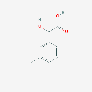 molecular formula C10H12O3 B13527088 3,4-Dimethylmandelic acid 