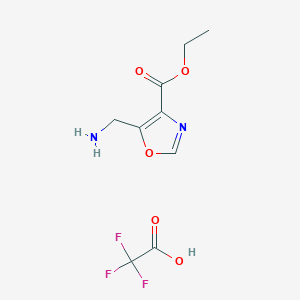 Ethyl5-(aminomethyl)-1,3-oxazole-4-carboxylate,trifluoroaceticacid