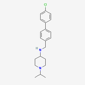 N-[[4-(4-chlorophenyl)phenyl]methyl]-1-propan-2-ylpiperidin-4-amine