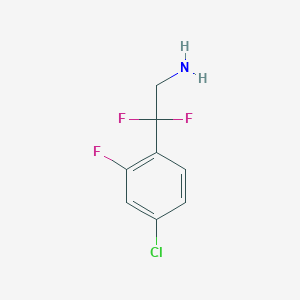 2-(4-Chloro-2-fluorophenyl)-2,2-difluoroethan-1-amine