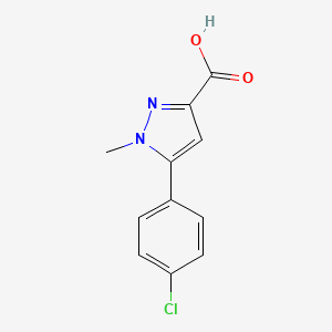 molecular formula C11H9ClN2O2 B1352712 5-(4-Chlorophenyl)-1-methyl-1H-pyrazole-3-carboxylic acid CAS No. 957513-70-1