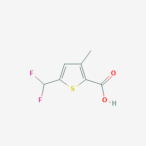 molecular formula C7H6F2O2S B13527144 5-(Difluoromethyl)-3-methylthiophene-2-carboxylic acid 