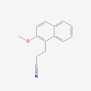 3-(2-Methoxynaphthalen-1-yl)propanenitrile