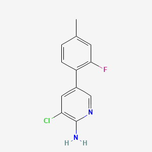 3-Chloro-5-(2-fluoro-4-methylphenyl)pyridin-2-amine