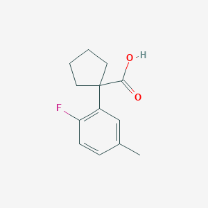 1-(2-Fluoro-5-methylphenyl)cyclopentane-1-carboxylic acid