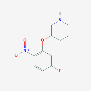 3-(5-Fluoro-2-nitrophenoxy)piperidine