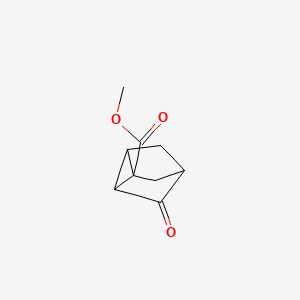 molecular formula C9H10O3 B13527242 Methyl 3-oxotricyclo[2.2.1.0,2,6]heptane-1-carboxylate 