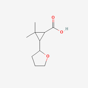 2,2-Dimethyl-3-(oxolan-2-yl)cyclopropane-1-carboxylic acid