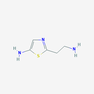 molecular formula C5H9N3S B13527251 2-(2-aminoethyl)-1,3-thiazol-5-amine 