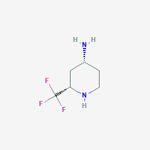 (2S,4R)-2-(Trifluoromethyl)piperidin-4-amine