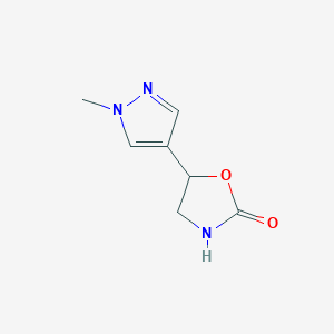 5-(1-Methyl-1h-pyrazol-4-yl)oxazolidin-2-one