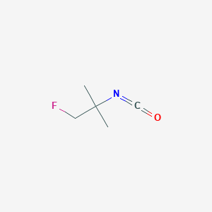 molecular formula C5H8FNO B13527288 1-Fluoro-2-isocyanato-2-methylpropane CAS No. 112433-48-4