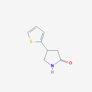 molecular formula C8H9NOS B1352734 4-(Thiophen-2-yl)pyrrolidin-2-one CAS No. 88221-12-9