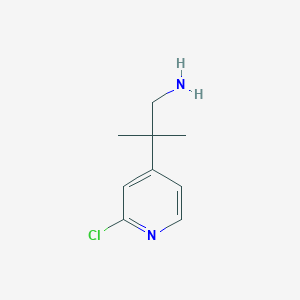 molecular formula C9H13ClN2 B13527353 2-(2-Chloropyridin-4-YL)-2-methylpropan-1-amine CAS No. 1060812-07-8