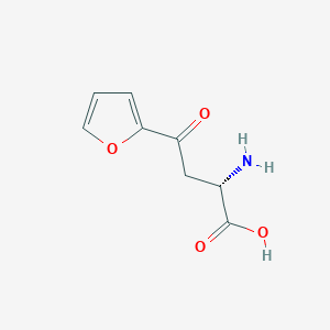 molecular formula C8H9NO4 B13527360 (2S)-2-amino-4-(furan-2-yl)-4-oxobutanoic acid CAS No. 40126-67-8