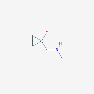 molecular formula C5H10FN B13527376 [(1-Fluorocyclopropyl)methyl](methyl)amine 